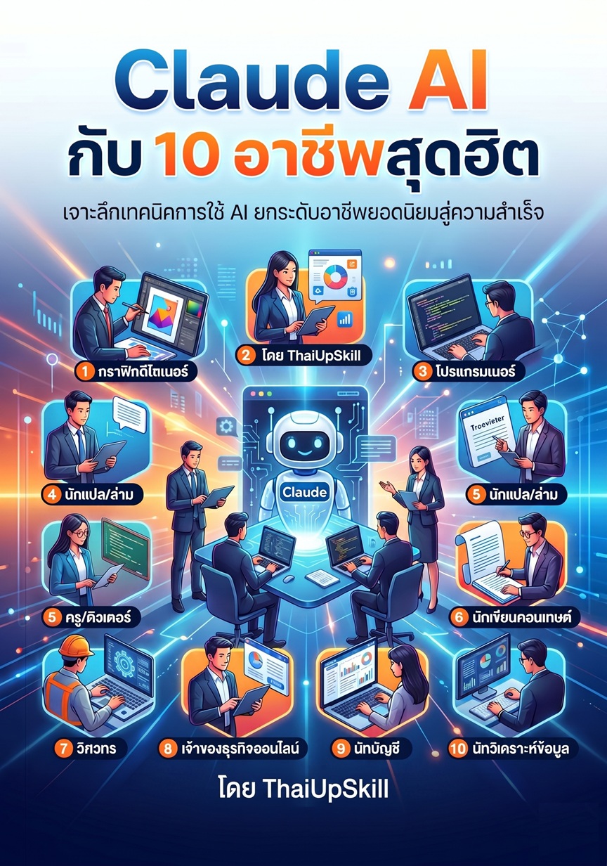 Claude AI กับ 10 อาชีพสุดฮิต